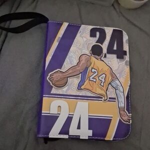 Basketball Player Organizer with Purple and Yellow Design